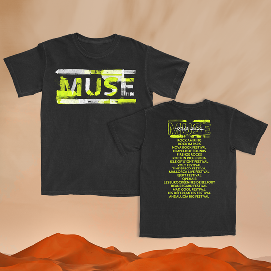 Muse WOTP Logo Colourway T Shirt Black 2022 Muse Official Store
